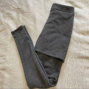 LoveyDovey Gray Skirt with fleece-lined legging